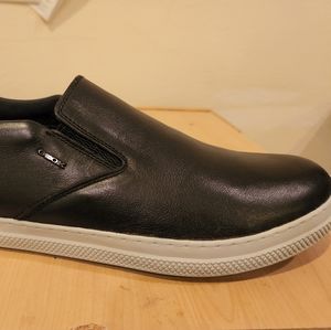 Never worn, Geox black mens casual shoes in size 12